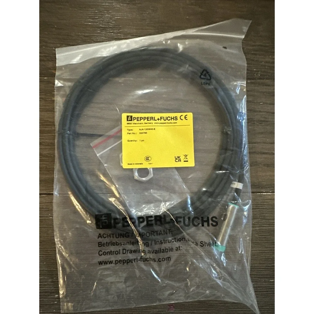 Pepperl+Fuchs Inductive‎ Sensor 024784 Initiator NJ4-12GM40-E